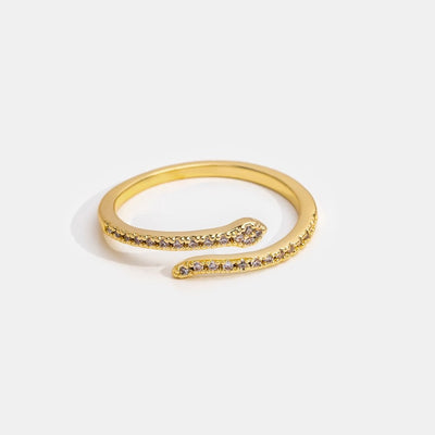 14K Gold Crystal Snake Rings - Beautiful Earth Boutique