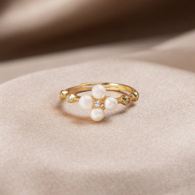 14K Gold Freshwater Pearl Ring - Beautiful Earth Boutique