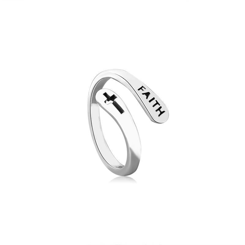 925 Sterling Silver Faith Ring - Beautiful Earth Boutique