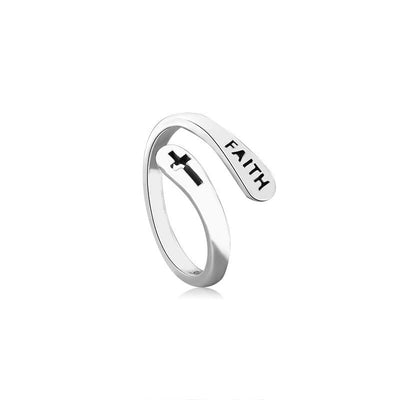 925 Sterling Silver Faith Ring - Beautiful Earth Boutique