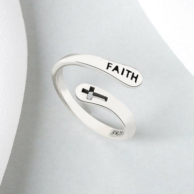 925 Sterling Silver Faith Ring - Beautiful Earth Boutique