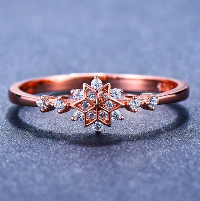 925 Sterling Silver Snowflake Ring - Beautiful Earth Boutique