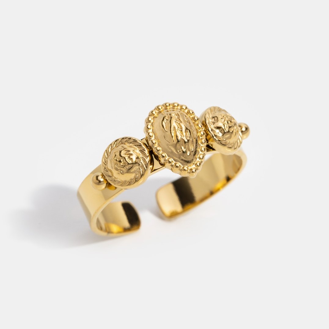 Akesha Vintage Gold Ring - Beautiful Earth Boutique