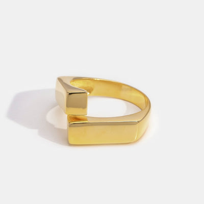 Aria Geometric Gold Statement Ring - Beautiful Earth Boutique