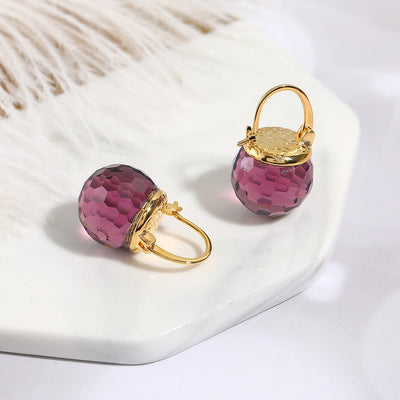 Austrian Crystal Ball Earrings - Beautiful Earth Boutique