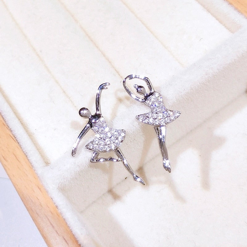 Ballerina Silver Earrings - Beautiful Earth Boutique