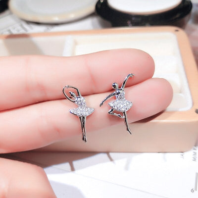 Ballerina Silver Earrings - Beautiful Earth Boutique