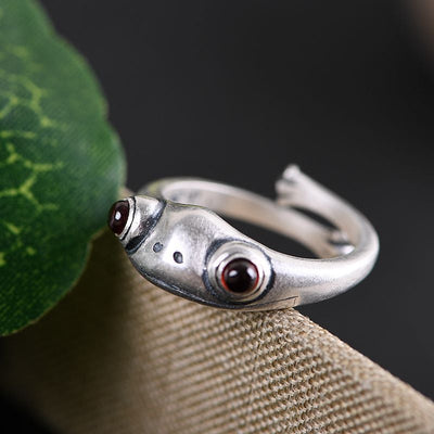 Balmora Silver Frog Ring - Beautiful Earth Boutique