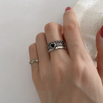 Black Heart Ring - Beautiful Earth Boutique