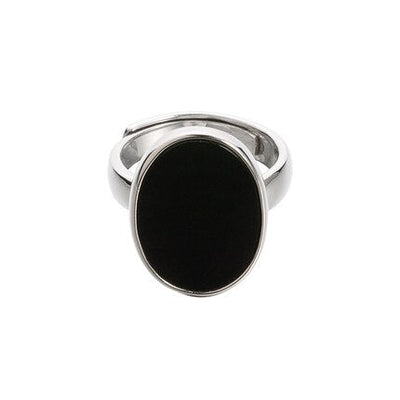 Black Oval Ring - Beautiful Earth Boutique