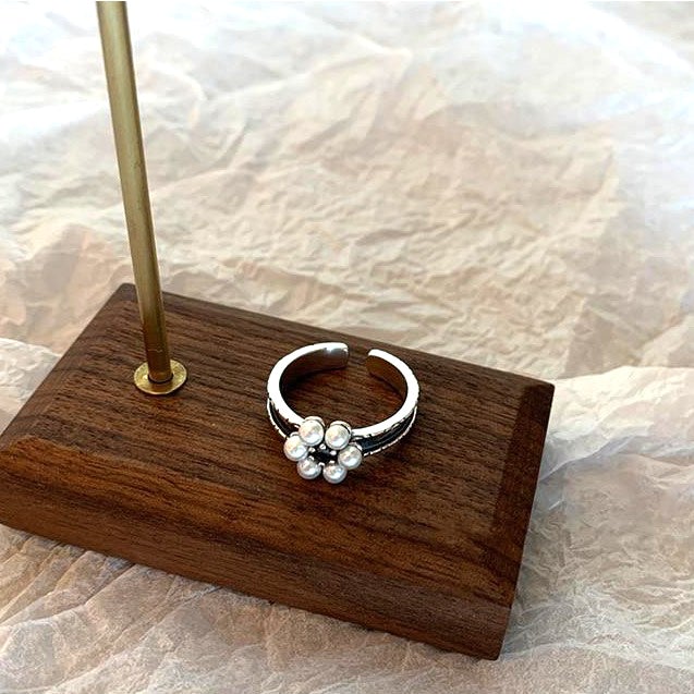 Black Vintage Pearl Rings - Beautiful Earth Boutique