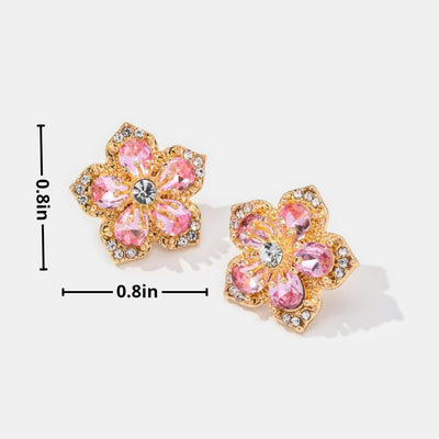 Blooming Crystal Flower Earrings - Beautiful Earth Boutique