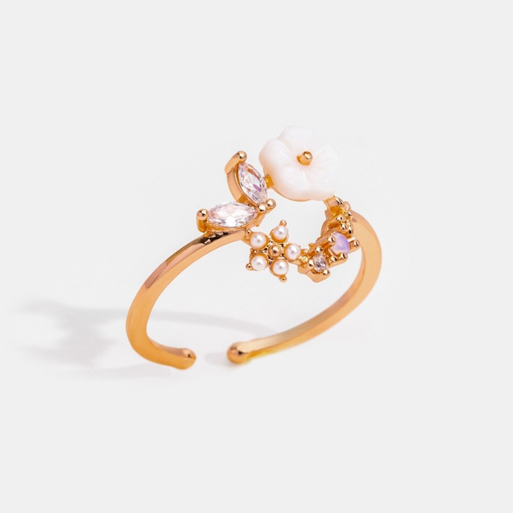 Blooming Rose Gold Flower Ring - Beautiful Earth Boutique