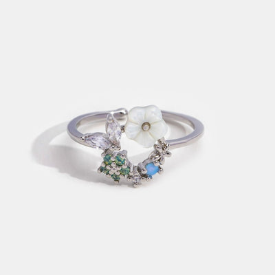 Blooming Silver Flower Ring - Beautiful Earth Boutique