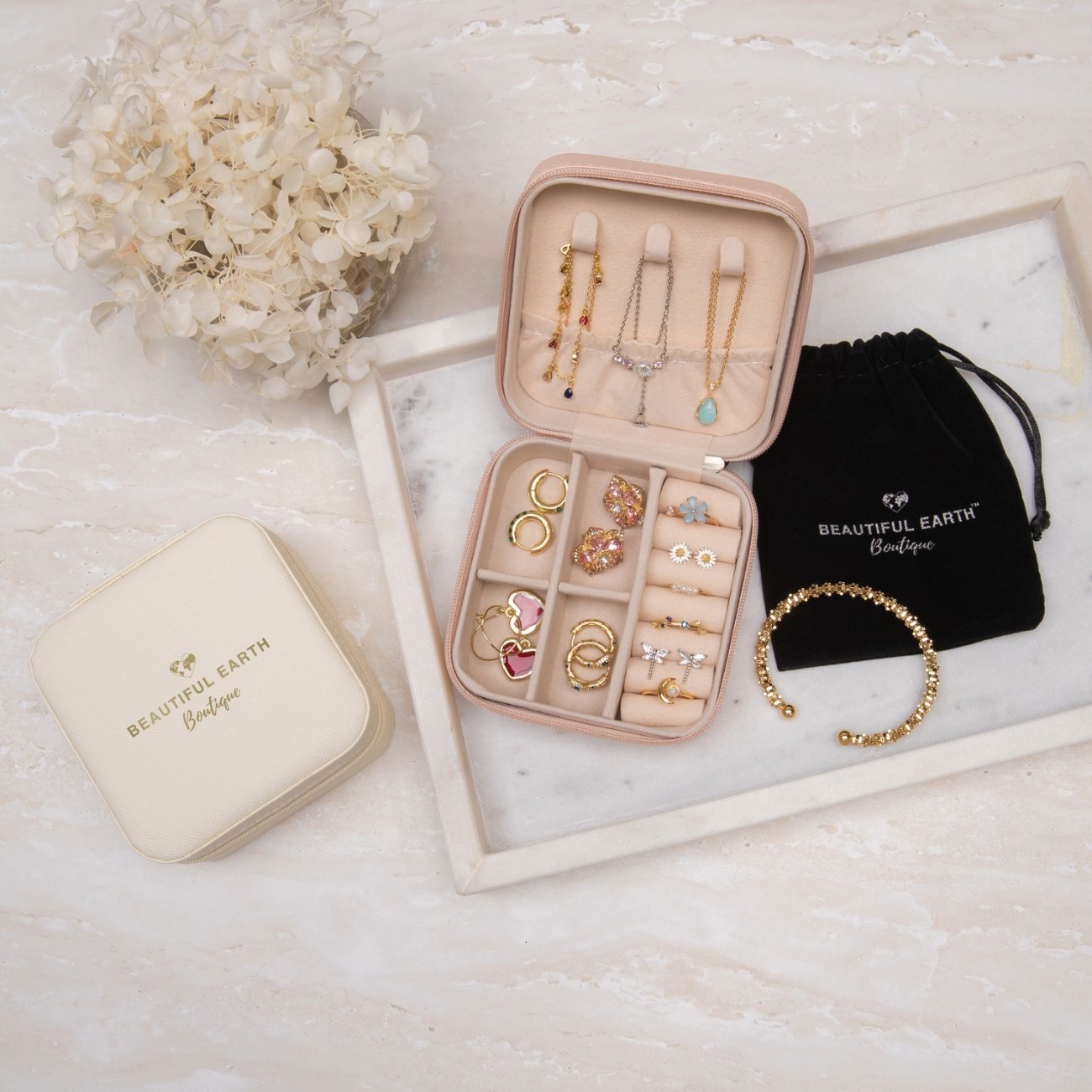 Blossom Pink Jewelry Box - Beautiful Earth Boutique