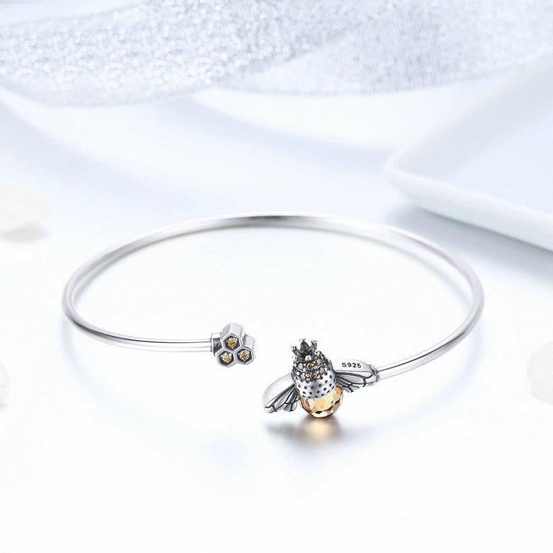 Bumblebee Sterling Silver Bracelet - Beautiful Earth Boutique