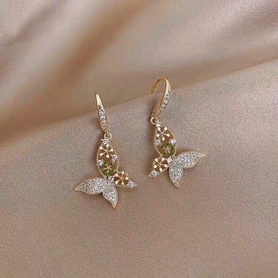 Butterfly & Flower Earrings - Beautiful Earth Boutique