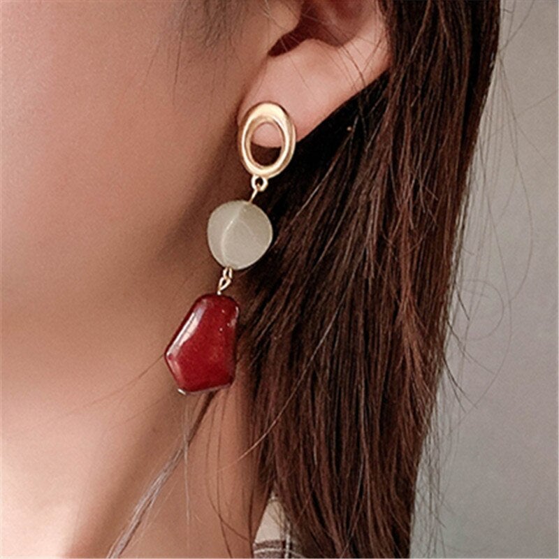 Camiya Long Drop Earrings - Beautiful Earth Boutique