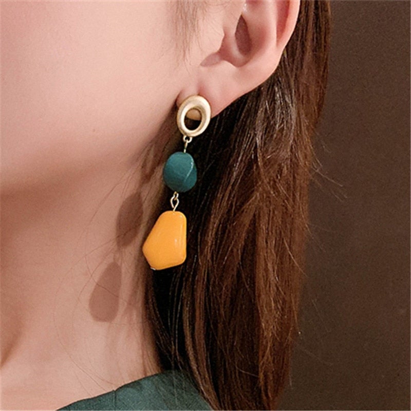 Camiya Long Drop Earrings - Beautiful Earth Boutique