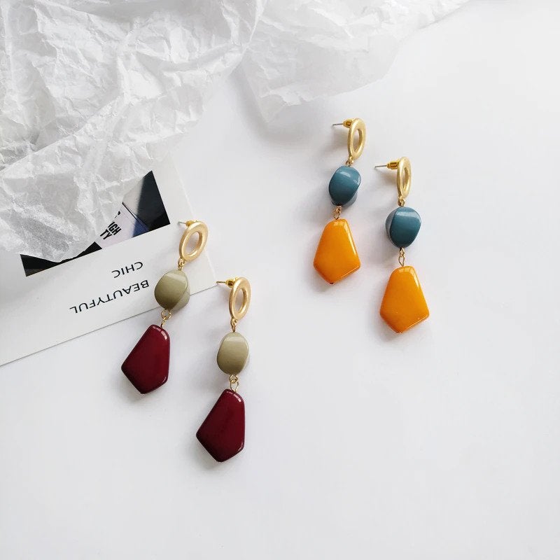 Camiya Long Drop Earrings - Beautiful Earth Boutique