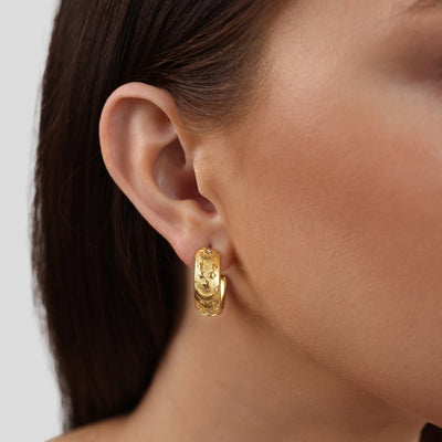 Celestial Gold Hoop Earrings - Beautiful Earth Boutique