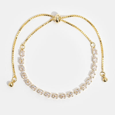 Celine Gold Crystal Bracelet - Beautiful Earth Boutique