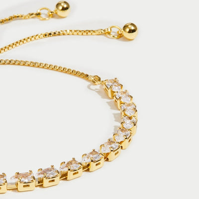 Celine Gold Crystal Bracelet - Beautiful Earth Boutique UK