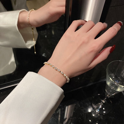 Celine Gold Crystal Bracelet - Beautiful Earth Boutique