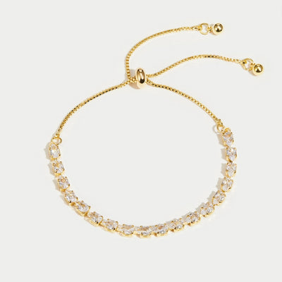 Celine Gold Crystal Bracelet - Beautiful Earth Boutique UK