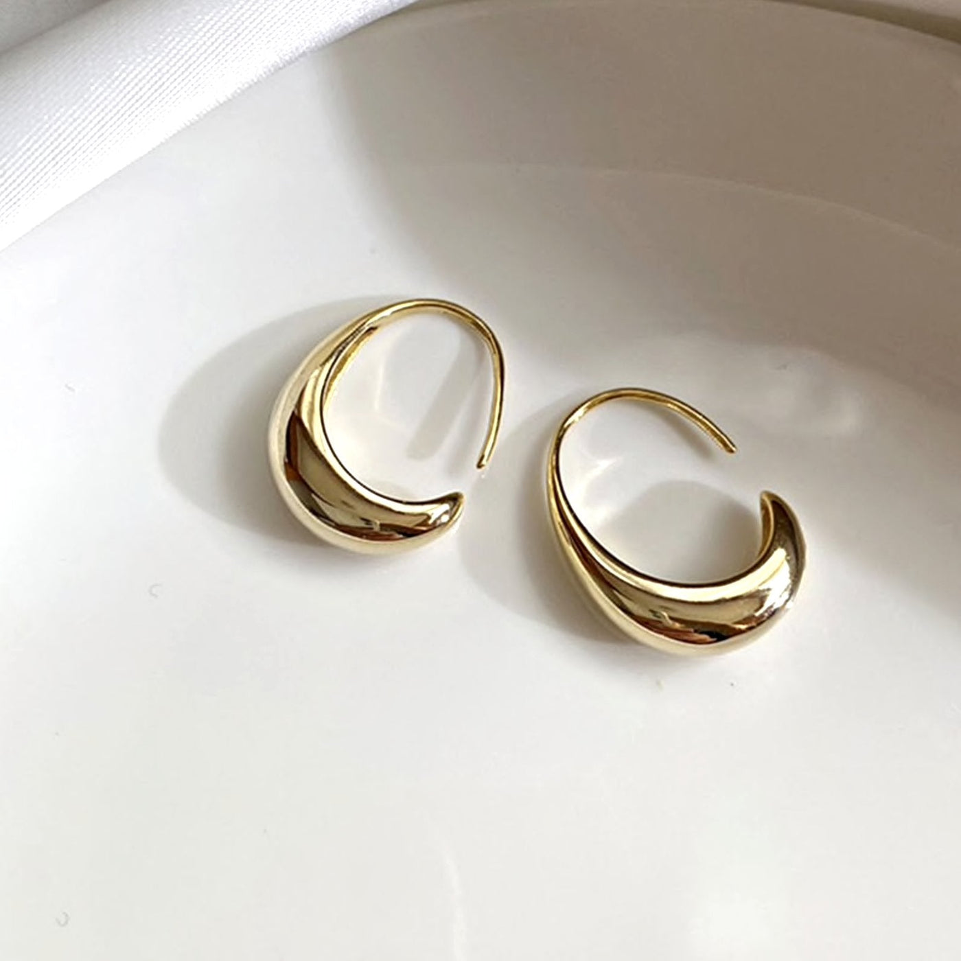 Classic Drop Hoop Earrings - Beautiful Earth Boutique