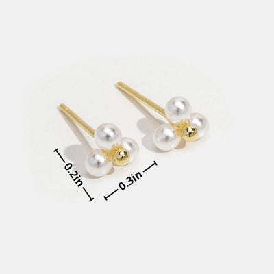 Classic Pearl Stud Earrings - Beautiful Earth Boutique