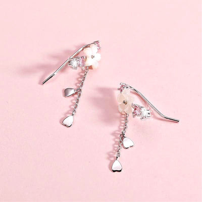 Crystal Cherry Blossom Earrings - Beautiful Earth Boutique UK