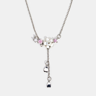 Crystal Cherry Blossom Necklace - Beautiful Earth Boutique