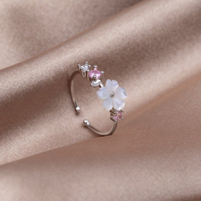 Crystal Cherry Blossom Ring - Beautiful Earth Boutique