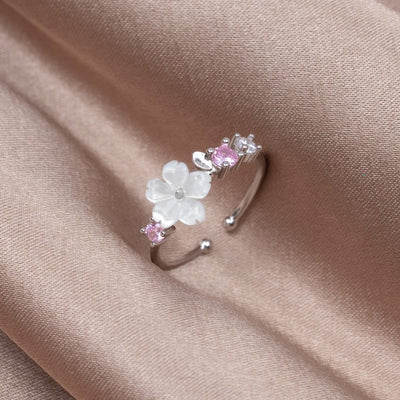 Crystal Cherry Blossom Ring - Beautiful Earth Boutique