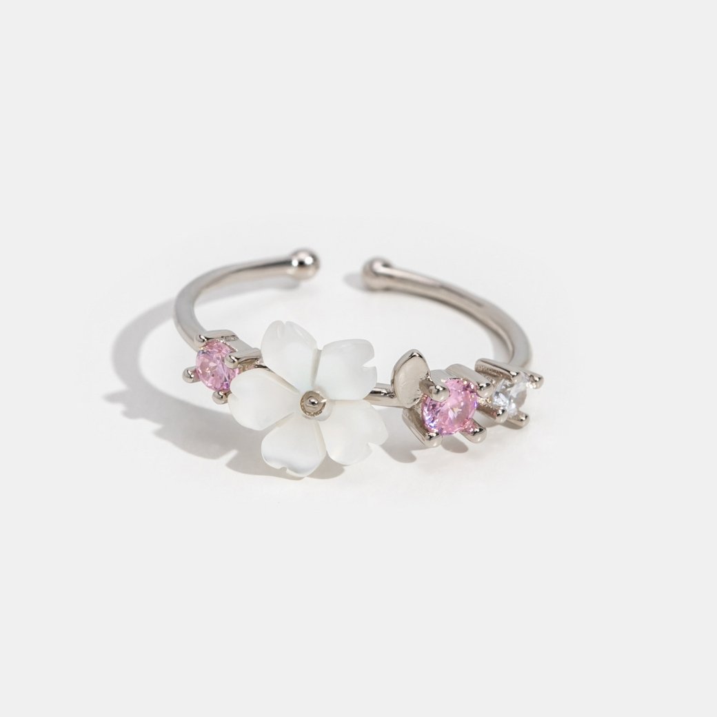 Crystal Cherry Blossom Ring - Beautiful Earth Boutique