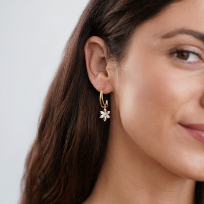 Crystal Daisy Earrings - Beautiful Earth Boutique