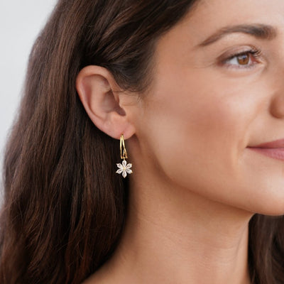 Crystal Daisy Earrings - Beautiful Earth Boutique