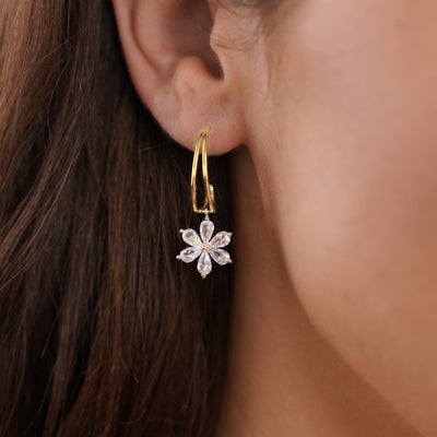 Crystal Daisy Earrings - Beautiful Earth Boutique