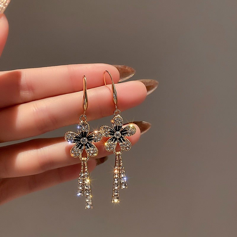 Crystal Eden Petal Drop Earrings - Beautiful Earth Boutique