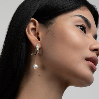 Crystal Erin Pearl Drop Earrings - Beautiful Earth Boutique