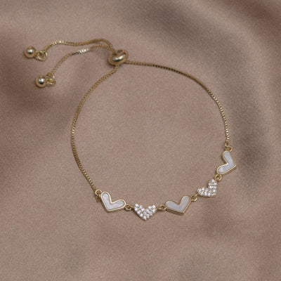 Crystal Estelle Heart Bracelet - Beautiful Earth Boutique