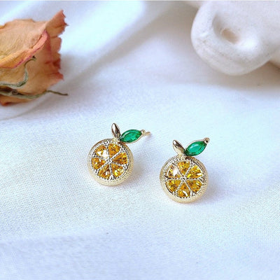 Crystal Fruity Earring Studs - Beautiful Earth Boutique