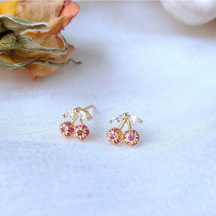 Crystal Fruity Earring Studs - Beautiful Earth Boutique