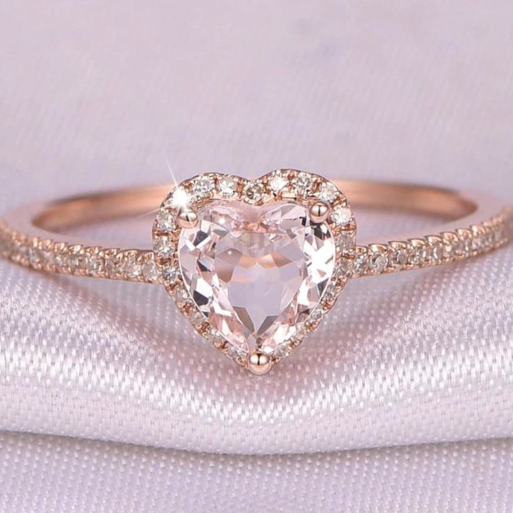 Crystal Heart Ring - Beautiful Earth Boutique