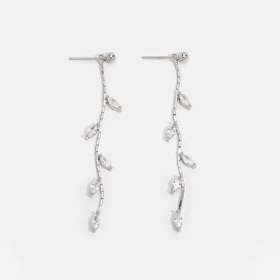 Crystal Leaf Earrings - Beautiful Earth Boutique