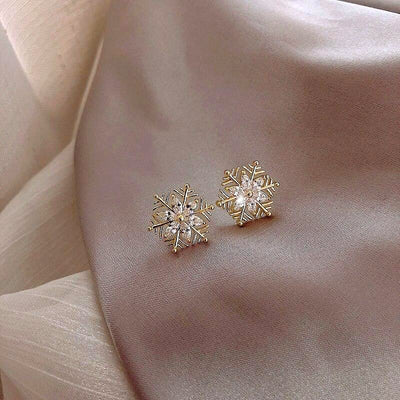 Crystal Snowflake Earrings