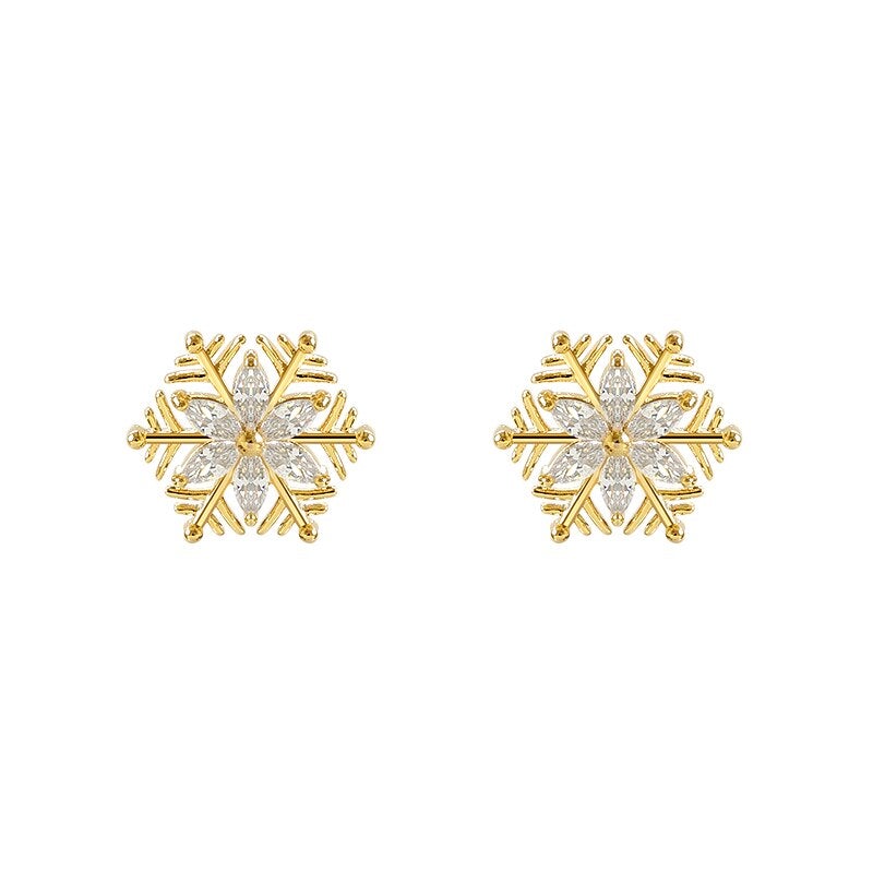 Crystal Snowflake Earrings