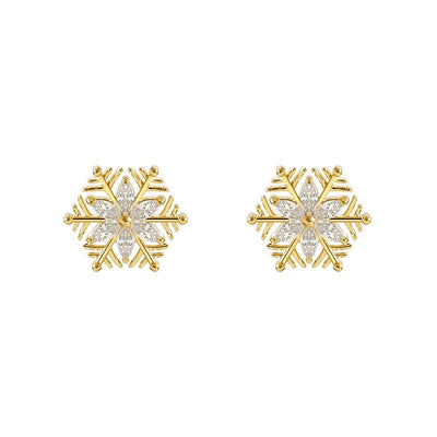 Crystal Snowflake Earrings