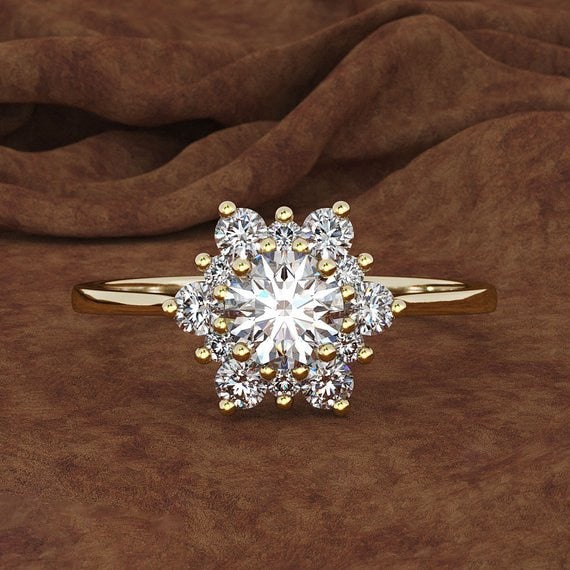 Crystal Snowflake Ring